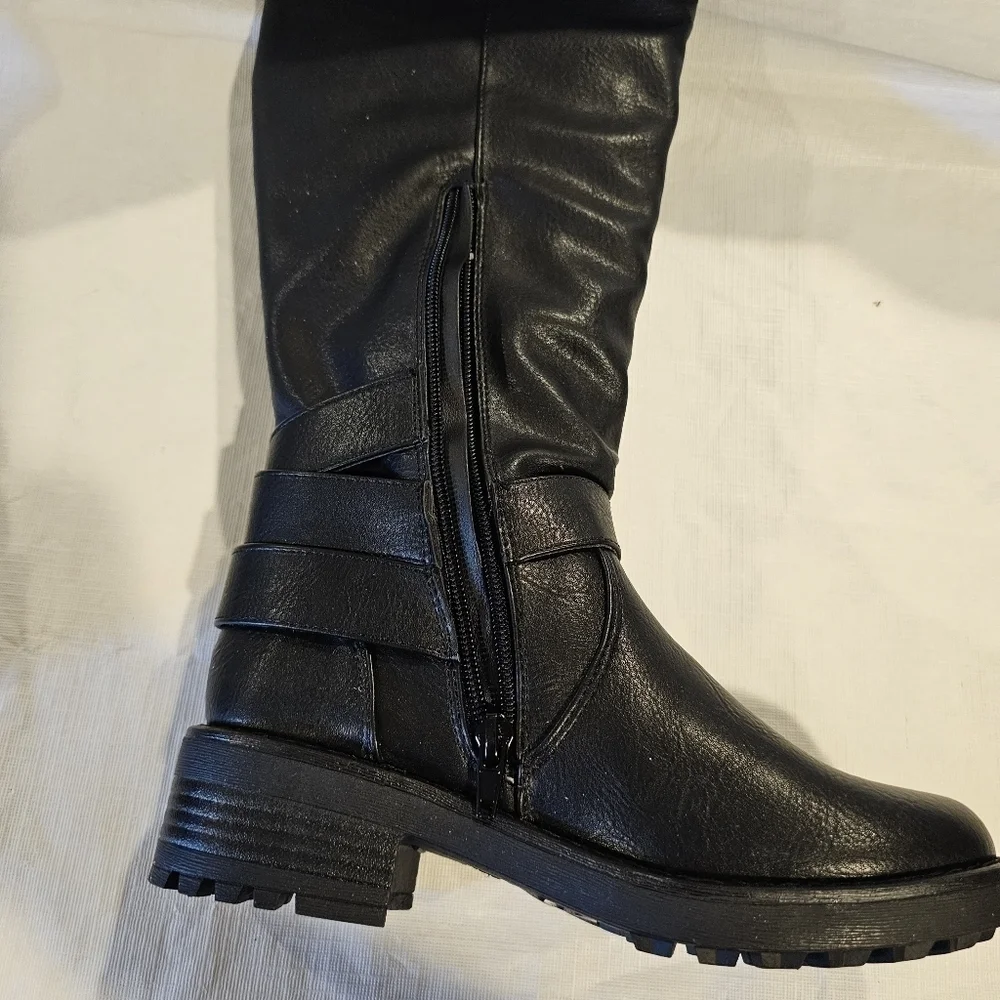 Carlos By Carlos Santana Sabina Women's Black Wife Calf Boots 5.5 NEW - Picture 4 of 15